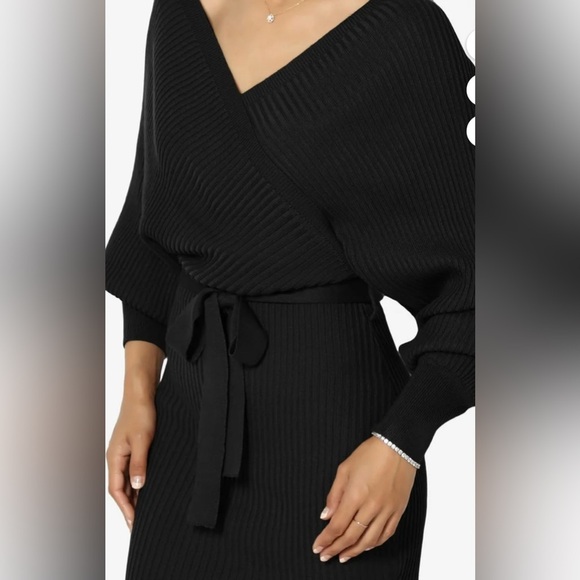 Love Tree Black Mini Dress Size Small - Picture 4 of 11